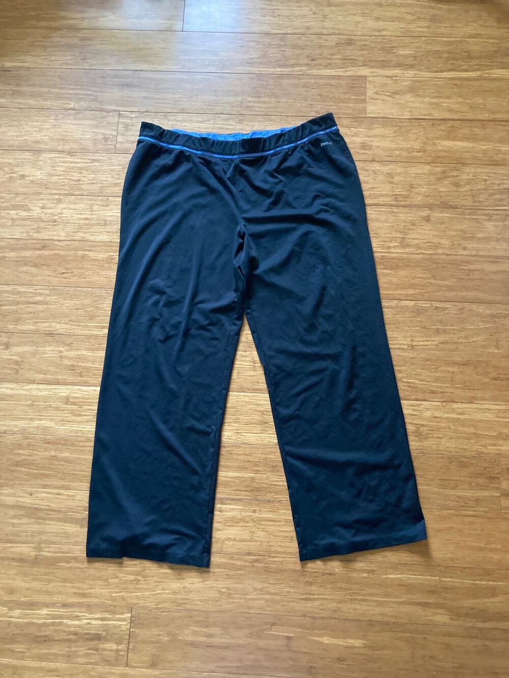 Reebok Black Stretch Athletic Pants, Size 2X/3X